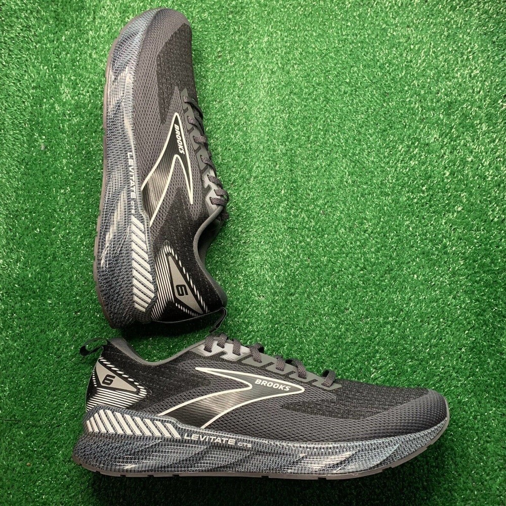 Brooks Levitate GTS 6 Men’s SZ 11.5D Running Shoes Black/Ebony/white 1103961D088